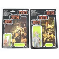 Lot 248 - Star Wars figures Teebo and Wicket W. Warrick, (2).