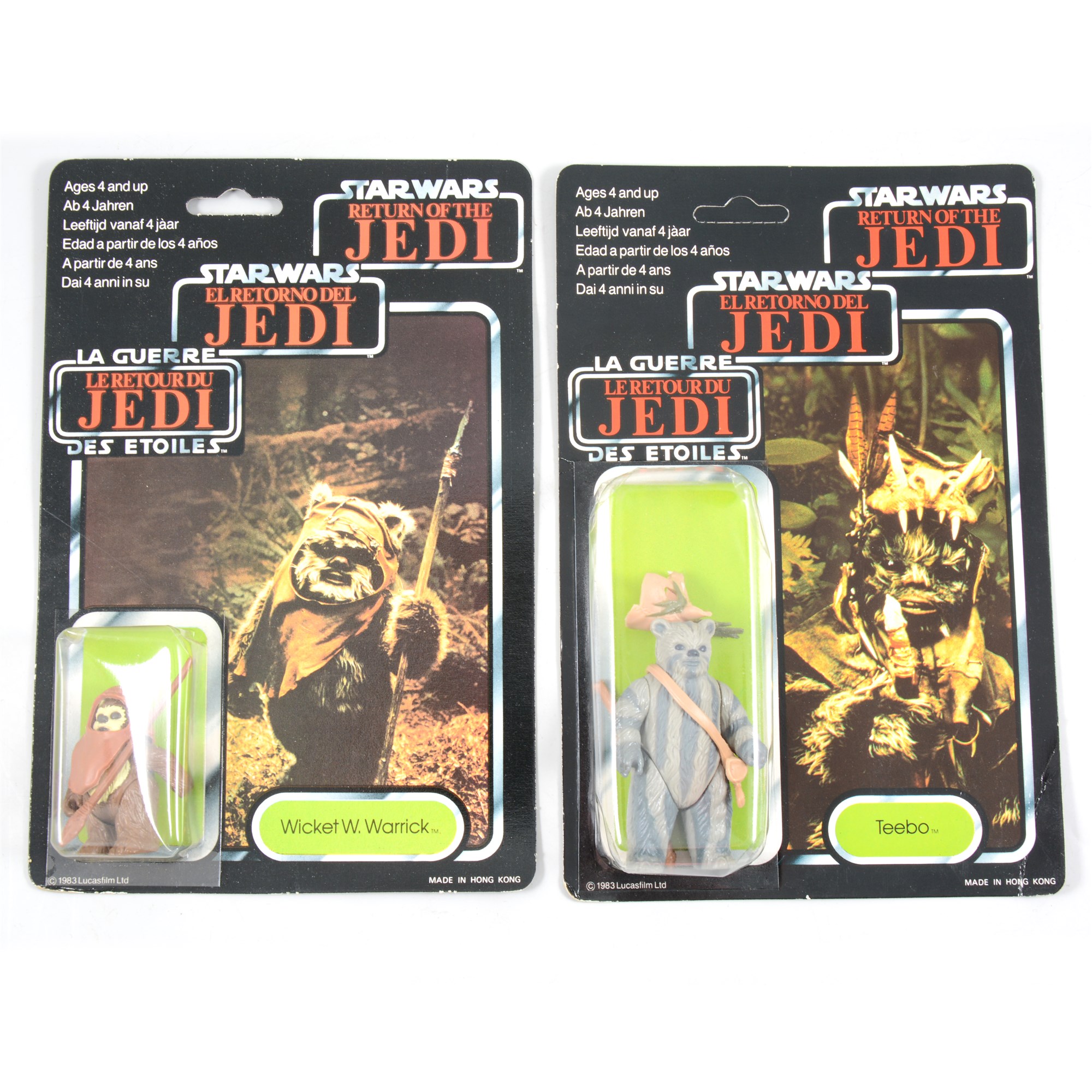Lot 248 - Star Wars figures Teebo and Wicket W.
