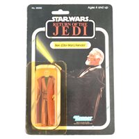 Lot 228 - Star Wars figure Ben (Obi-Wan) Kenobi, Kenner, sealed in original Return of the Jedi blister pack box, punched 65 back.