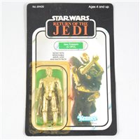 Lot 242 - Star Wars figure See-Threepio (C-3PO) with removable limbs, Kenner, sealed in original Return of the Jedi blister pack box, unpunched 77 back.