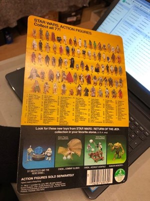 Lot 242 - Star Wars figure See-Threepio (C-3PO) with removable limbs, Kenner, sealed in original Return of the Jedi blister pack box, unpunched 77 back.