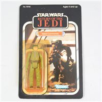 Lot 246 - Star Wars figure Rebel Commando, Kenner, sealed in original Return of the Jedi blister pack box, unpunched 77 back.