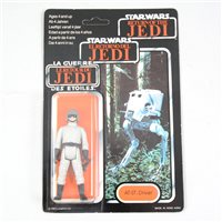 Lot 250 - Star Wars figure AT-ST driver, Palitoy, sealed in original tri-logo Return of the Jedi blister pack box, unpunched 79 back.