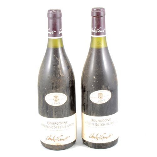 Lot 72 - Charles Vienot, Bourgogne Hote Cotes de Nuits, 1993, 75cl, 4 bottles, and a Morey-Saint-Denis, 1992, 75cl, 1 bottle, (5 bottles in total).
