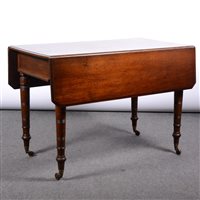 Lot 489 - Victorian walnut Pembroke table