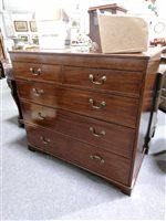 Lot 536 - Victorian mahogany chest of drawers