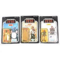 Lot 236 - Three Star Wars figures, Klaatu (in Skiff Guard outfit), Weequay, Prune Face