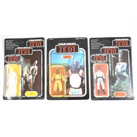 Lot 235 - Three Star Wars figures, Klaatu (in Skiff Guard outfit), 8D8 droid, AT-ST Driver