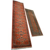 Lot 493 - A Kashan runner and a Bokhara runner (2)