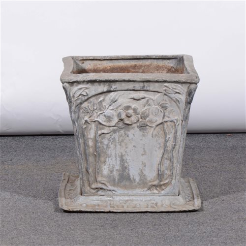 Lot 512 - A British Arts and Crafts lead planter.