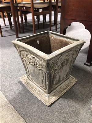Lot 512 - A British Arts and Crafts lead planter.