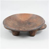 Lot 79 - African tribal carved wooden bowl