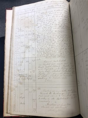 Lot 156 - Naval Log of the proceedings of Captain Sir Edward Belcher between December 12th 1843 and (May 24th 1845), kept by J H Marryat.