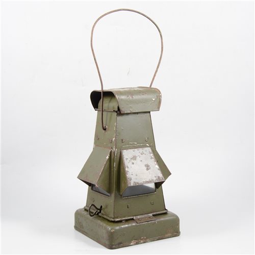 Lot 121 - WWII Home Guard blackout lamp.