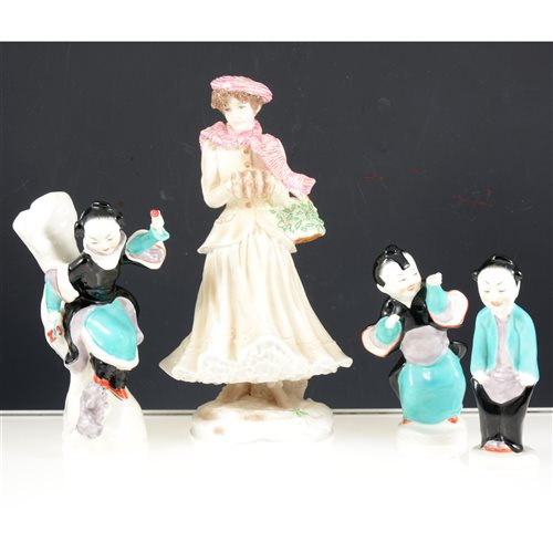 Lot 34 - A collection of nine Royal Worcester figurines (9)