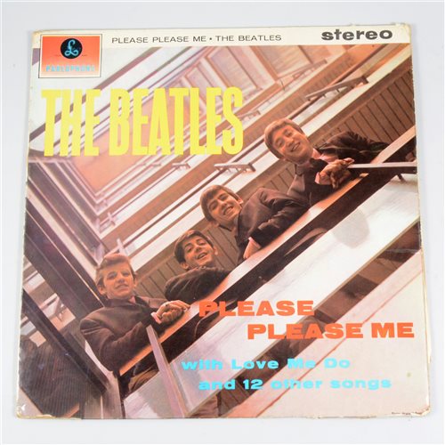 Lot 437 - A first stereo pressing of The Beatles Please Please Me LP