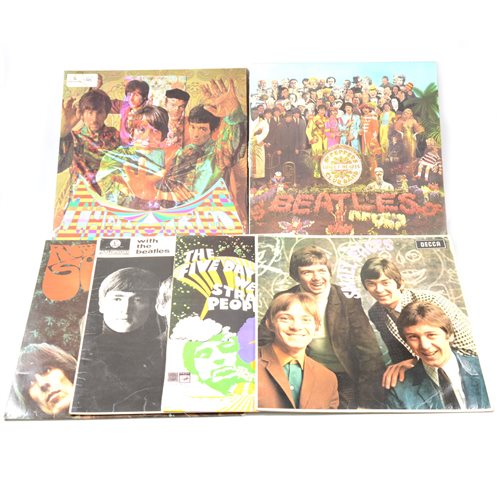 Lot 460 - Vinyl LP music records, including The Beatles, Small Faces, The Hollies etc