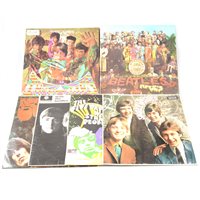 Lot 460 - Vinyl LP music records, including The Beatles, Small Faces, The Hollies etc