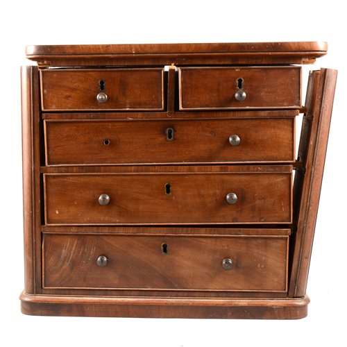 Lot 117 - Victorian mahogany apprentice piece chest of drawers