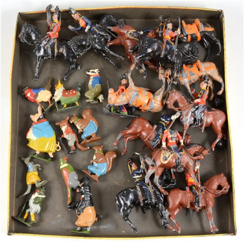 Lot 111 - Britains Toys Cabury's Chocolate painted lead Cococub figures etc
