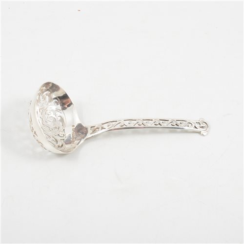 Lot 228 - A small silver ladle by Hilliard and Thomason