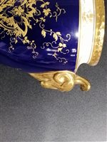 Lot 30 - Pair of Coalport urn shaped covered vases,  Westminster Abbey and St. Pauls Cathedral.