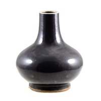 Lot 53 - Chinese aubergine monochrome vase