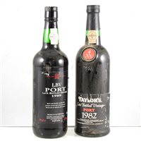 Lot 238 - Port: Taylor's LBV 1982; and LBV 1989 (2 bottles in total)