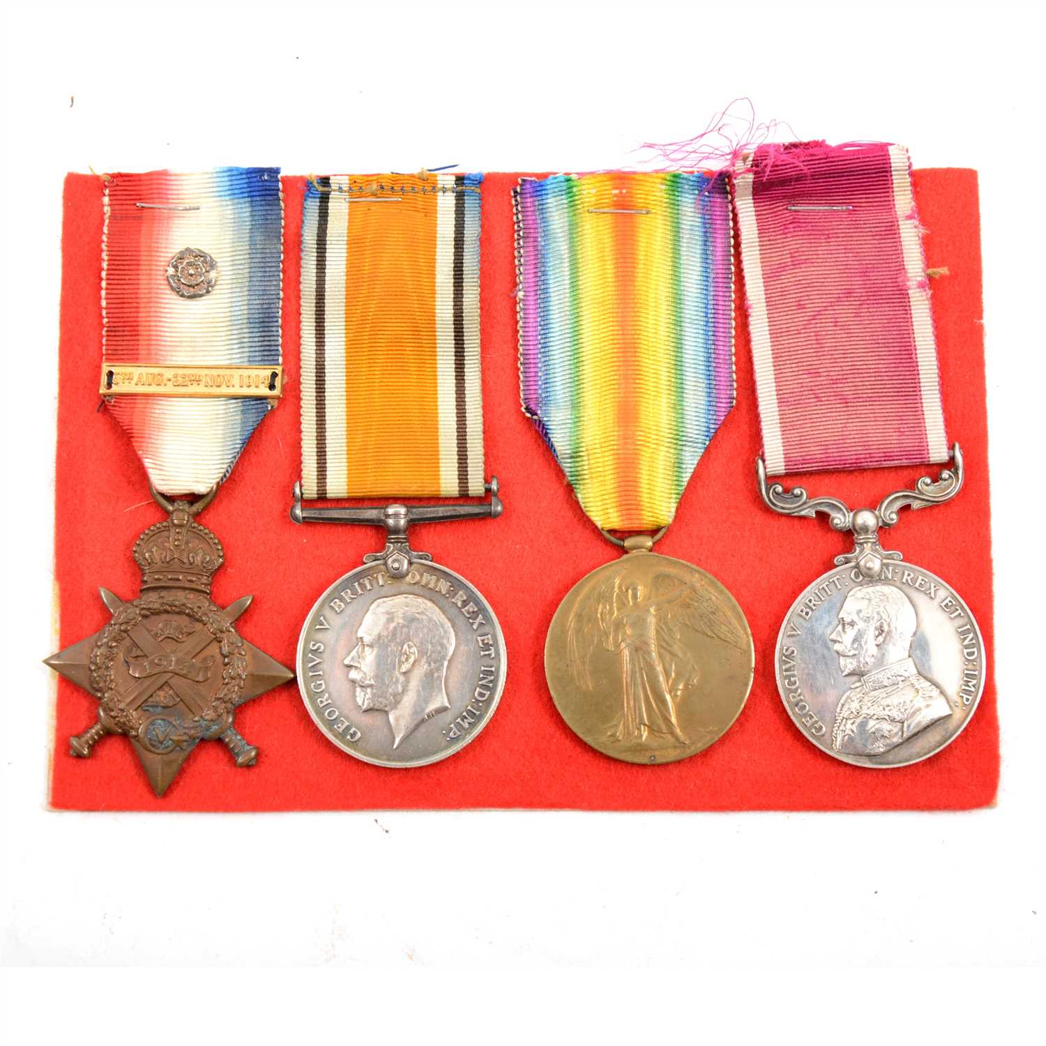 Lot 165 - Medals: WW1 group of four