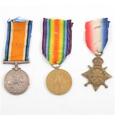 Lot 166 - Medals: WW1 group of three