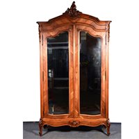 Lot 459 - French walnut Armoire