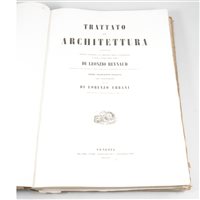 Lot 80 - Di Leonzio Reynaud, Trattato di Architettura, Venezia, 1872; Sganzin, Pubbliche Construzioni, Tavole (Vol 4 only)