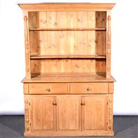 Lot 357 - 19th Century stripped pine dresser.