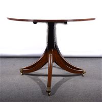 Lot 430 - Reproduction mahogany twin pedestal dining table.