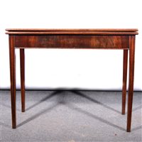 Lot 368 - George III mahogany tea table.