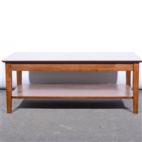 Lot 374 - Walnut effect coffee table