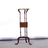 Lot 404 - Victorian mahogany washstand.