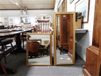 Lot 460 - Contemporary gilt framed wall mirror