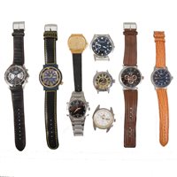 Lot 271 - A collection of nine modern mechanical and quartz wrist watches - Gentleman's Accurist, Gruen, Vacheron Constantin, Fortis, Bulova, Pulsar, Orient, Parnis and Boctok. (9)
