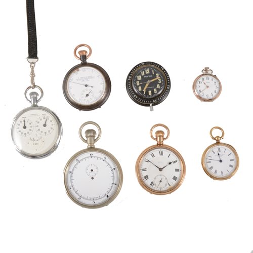 Lot 273 - A collection of seven pocket watches - to include Junghans, Interpol, S Smith & Son's, Millikin & Lawley, Vera, and two similar. (7)