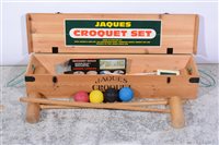 Lot 376 - Jaques Woodstock hardwood croquet set.