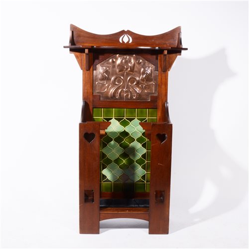 Lot 514 - A good Art Nouveau hall stand, by Norman & Stacey, circa 1910