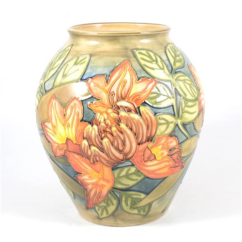 Lot 8 - Philip Gibson for Moorcroft, a "Flame of the Forest" design vase.