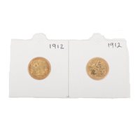 Lot 235 - Two Half Sovereigns - George V 1912. (2)