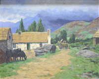Lot 321 - A R Dugmore, "A Kerry Cottage", signed, oil on canvas
