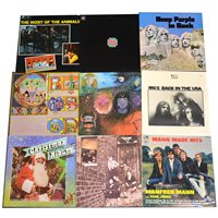 Lot 457 - Vinyl LP music records; a selection to include: The Animals, Deep Purple in Rock, King Crimson Lizard, King Crimson etc