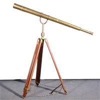 Lot 165 - Brass 4' telescope, marked Ottway & Co. Ltd., Ealing, London