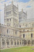Lot 315 - Albert H. Findley, Durham Cathedral Cloisters