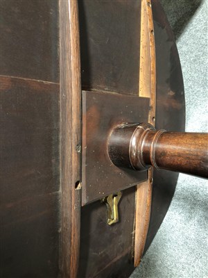 Lot 441 - Georgian mahogany pedestal table, ...