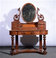 Lot 345 - Victorian mahogany Duchess dressing table